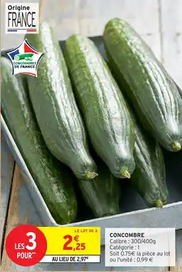 Intermarché Concombre offre