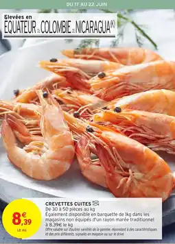 Intermarché Crevettes cuites offre