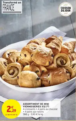 Intermarché Assortiment de mini viennoiseries x12 offre