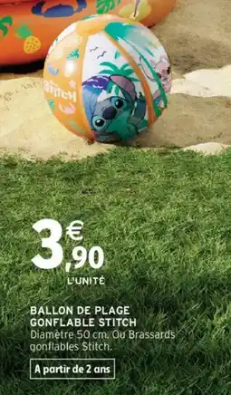 Intermarché Ballon de plage gonflable stitch offre