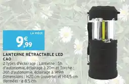 Intermarché Lanterne rétractable led cao offre