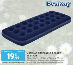 Intermarché Matelas gonflable 1 place bestway offre