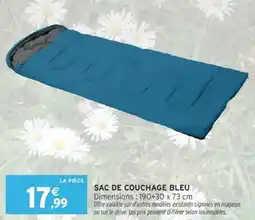 Intermarché Sac de couchage bleu offre