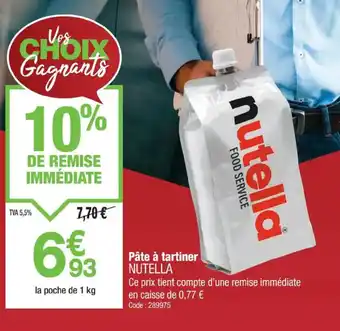 Promocash NUTELLA Pâte à tartiner offre