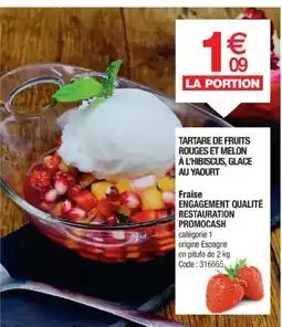 Promocash Fraise offre