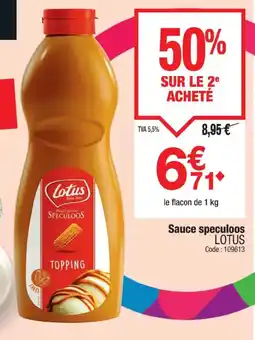 Promocash LOTUS Sauce speculoos offre