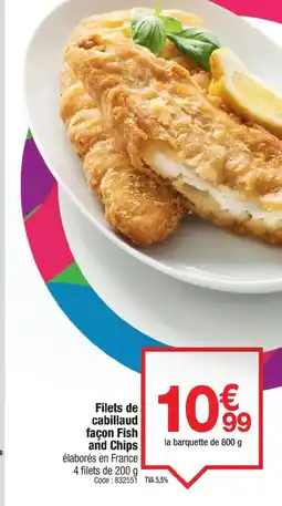 Promocash Filets de cabillaud façon Fish and Chips offre