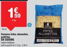 Promocash EN CUISINE Pommes frites allumettes préfrites offre