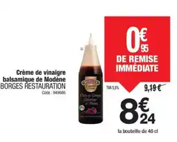 Promocash BORGES RESTAURATION Crème de vinaigre balsamique de Modène offre