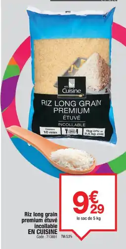 Promocash EN CUISINE Riz long grain premium étuvé incollable offre
