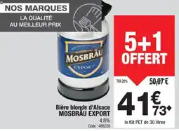 Promocash MOSBRÄU EXPORT Bière blonde d'Alsace offre