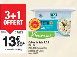 Promocash ISLOS Cubes de feta A.O.P. offre