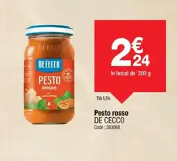 Promocash DE CECCO Pesto rosso offre