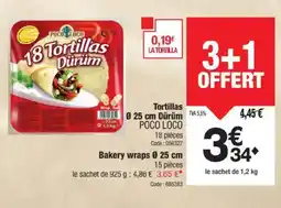 Promocash POCO LOCO Tortillas Dürüm offre