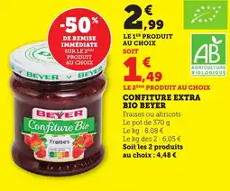Bi1 BEYER Confiture extra bio offre