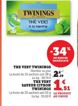 Bi1 TWININGS The vert offre