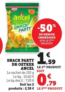 Bi1 ANCEL Snack party dr oetker offre