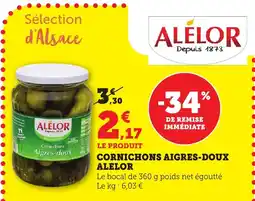 Bi1 ALELOR Cornichons aigres-doux offre
