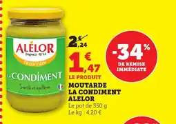 Bi1 ALELOR Moutarde la condiment offre