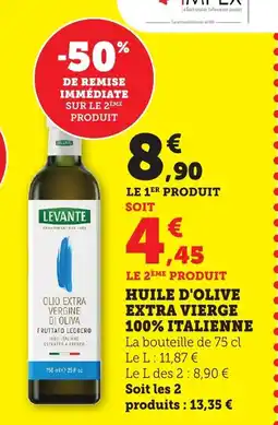 Bi1 ITALIENNE Huile d'olive extra vierge 100% offre