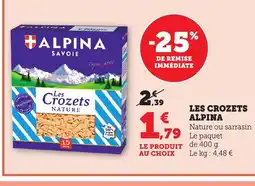 Bi1 ALPINA Les crozets offre