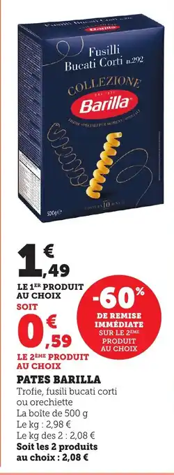 Bi1 BARILLA Pates offre