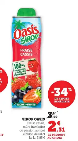 Bi1 OASIS Sirop offre