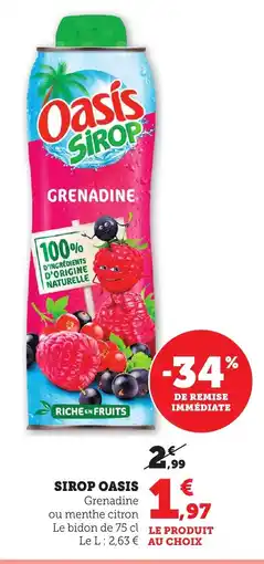 Bi1 OASIS Sirop offre