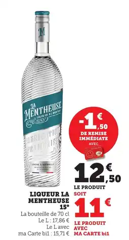 Bi1 LA MENTHEUSE Liqueur offre