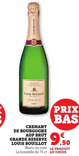 Bi1 LOUIS BOUILLOT Cremant de bourgogne aop brut grande reserve offre