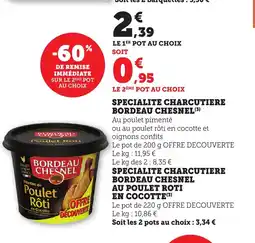Bi1 BORDEAU CHESNEL Specialite charcutiere offre
