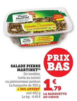 Bi1 PIERRE MARTINET Salade offre