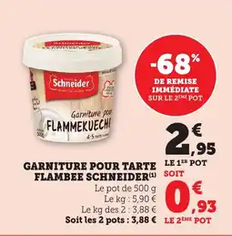 Bi1 SCHNEIDER Garniture pour tarte flambee offre