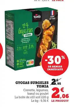 Bi1 YOMIA Gyozas surgeles offre