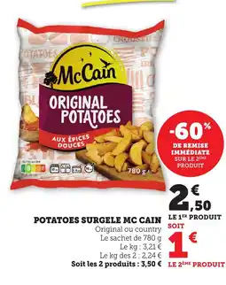 Bi1 MCCAIN Potatoes surgele offre