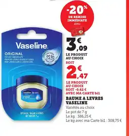 Bi1 VASELINE Baume a levres offre