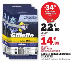 Bi1 GILLETTE Rasoir jetable blue 3 offre