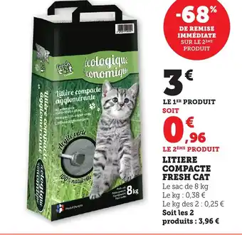 Bi1 FRESH CAT Litiere compacte offre