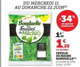 Bi1 BONDUELLE Feuille de mache offre