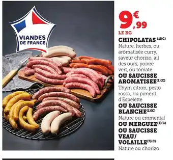 Bi1 Chipolatas offre