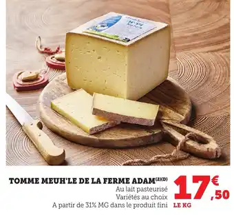 Bi1 Tomme meuh'le de la ferme adam offre