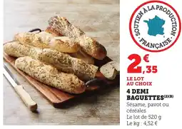 Bi1 4 demi baguettes offre