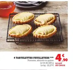 Bi1 4 tartelettes feuilletees offre