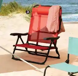 Intermarché Fauteuil clic clac de plage corail offre