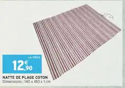 Intermarché Natte de plage coton offre