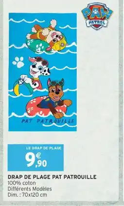 Intermarché Drap de plage pat patrouille offre