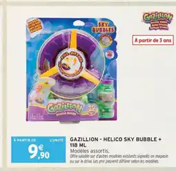 Intermarché GAZILLION helico sky bubble offre