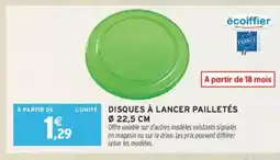 Intermarché Disques à lancer pailletés offre