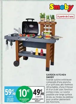 Intermarché Garden kitchen smoby offre