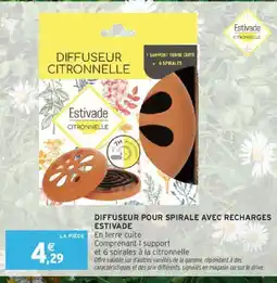 Intermarché Diffuseur pour spirale avec recharges offre